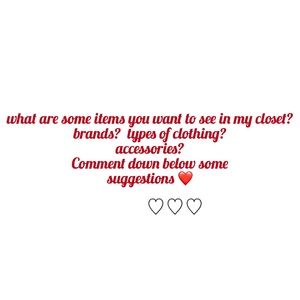 What would you like to see?